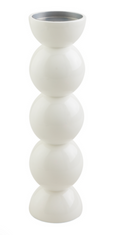 White Lacquer Candlesticks