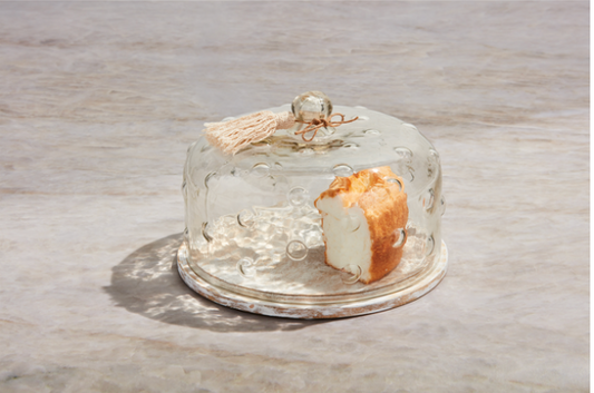 Hobnail Glass Cake Dome