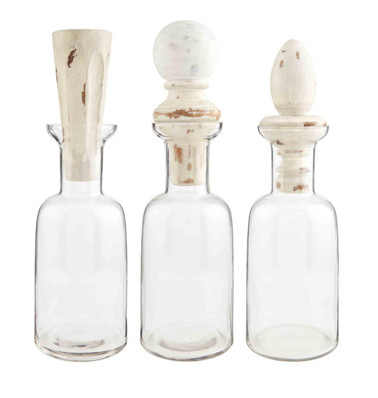 Wood Finial Decanters