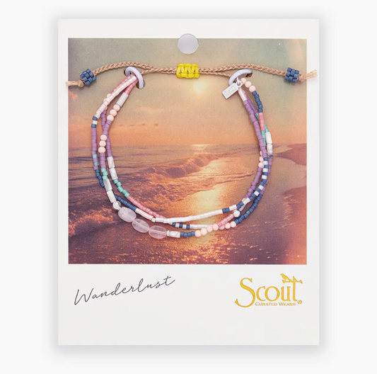 Mixed Media Bracelet - Heart/Rose Quartz