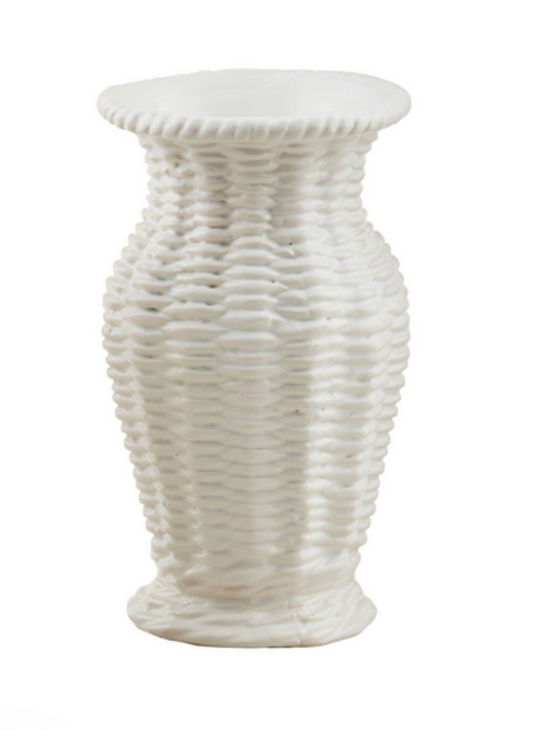 White Ceramic Bud Vases