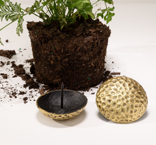 Gold Hammered Iron Tack Hanger