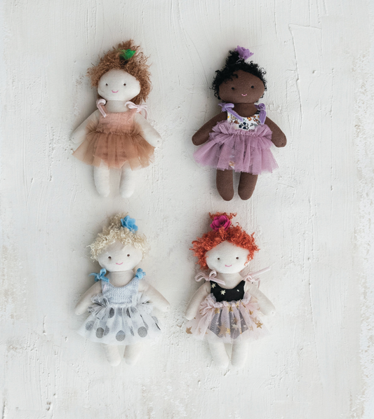 Plush Dolls in Dresses