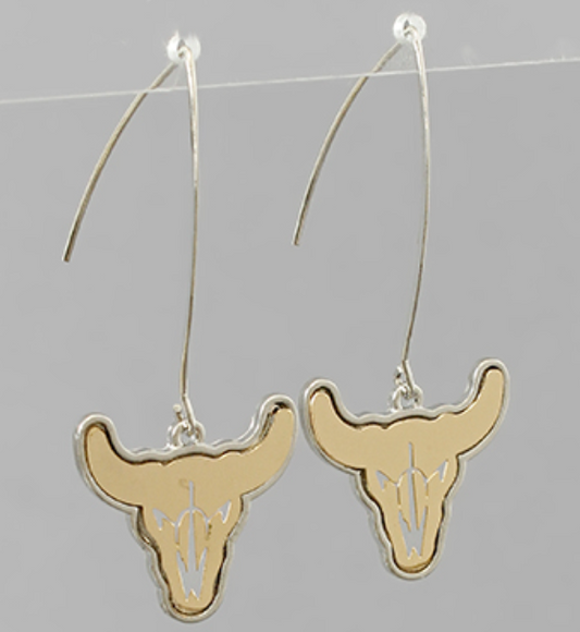 Bull Face Earrings