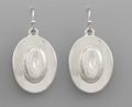 Cowboy Hat Metal Earrings