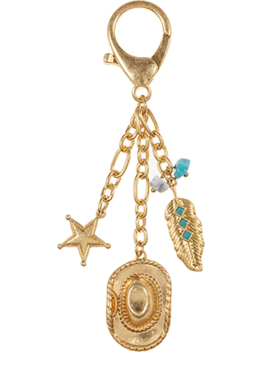 Western Theme & Multi Charm Key Chain
