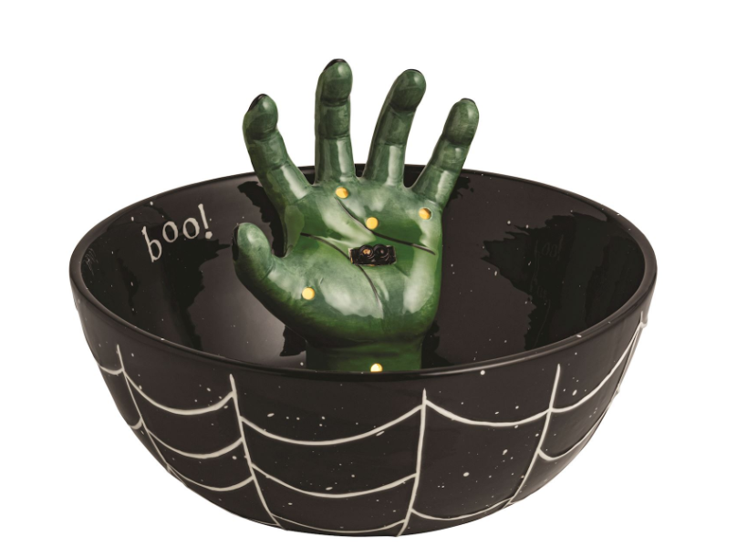 Light-Up Spooky Hand Treat Bowl