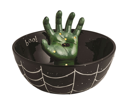 Light-Up Spooky Hand Treat Bowl
