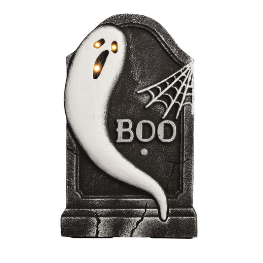 Light Up Tombstone Decor