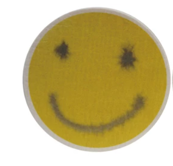 Reusable Cellulose Sponge Cloth with Smiley Face