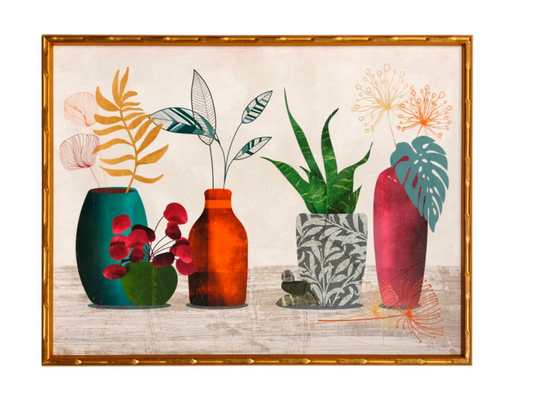 Modern Ikebana Wall Art