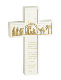 Light-Up Nativity Cross