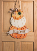 Stacked Pumpkins Door Hanger