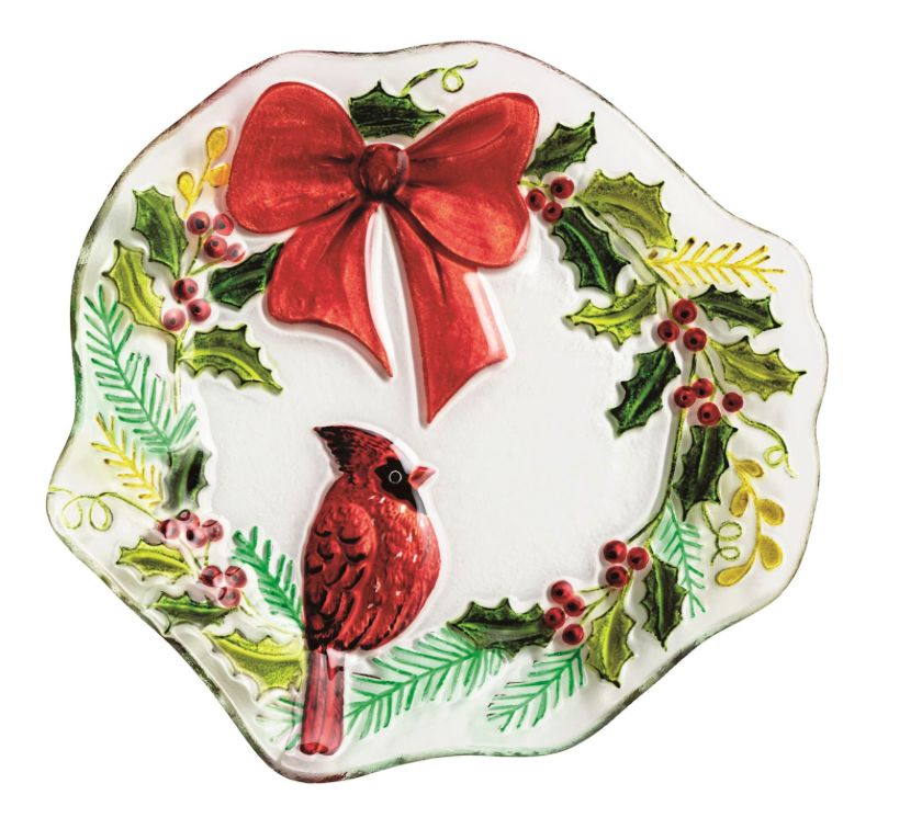 Glass Wreath Plate