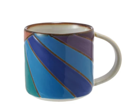 Multi Color Stoneware Mug