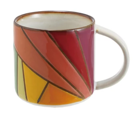 Multi Color Stoneware Mug