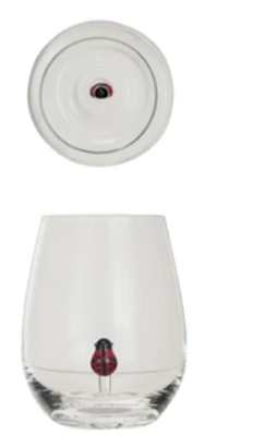 Stemless Wine Glass w/ Figure Inside