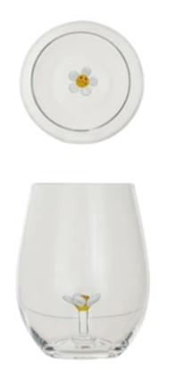 Stemless Wine Glass w/ Figure Inside