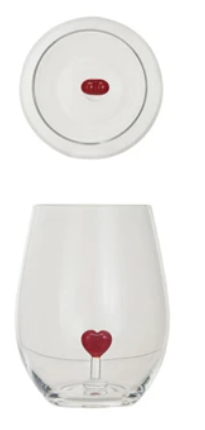 Stemless Wine Glass w/ Figure Inside