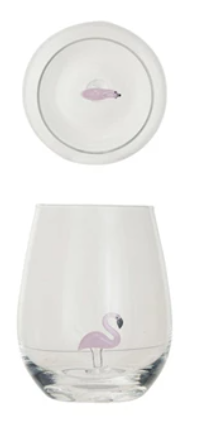 Stemless Wine Glass w/ Figure Inside