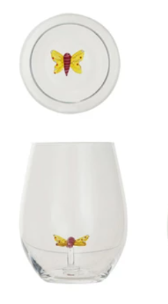 Stemless Wine Glass w/ Figure Inside