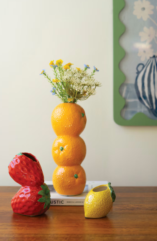 Ceramic Fruit Bud Vases