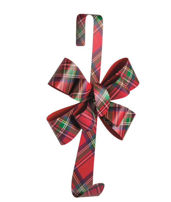 Tartan Bow Wreath Hanger