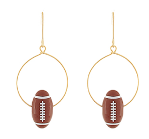 Sports Theme Accent Wired Earrings