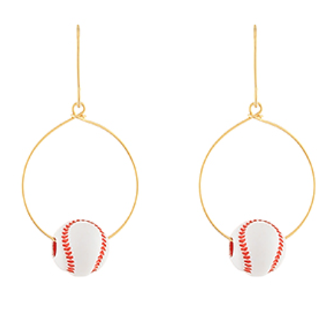 Sports Theme Accent Wired Earrings