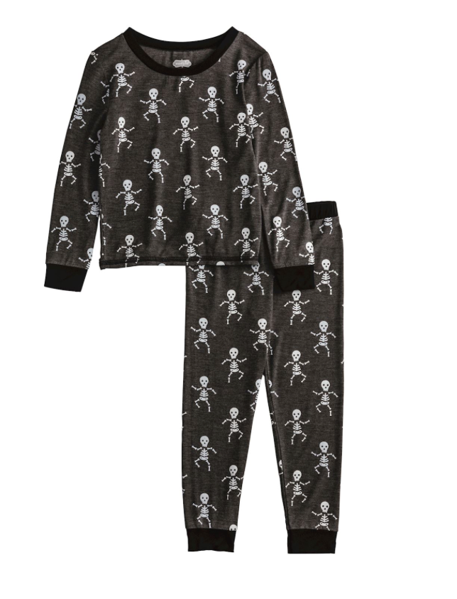 Glow Skeleton Pajama Set