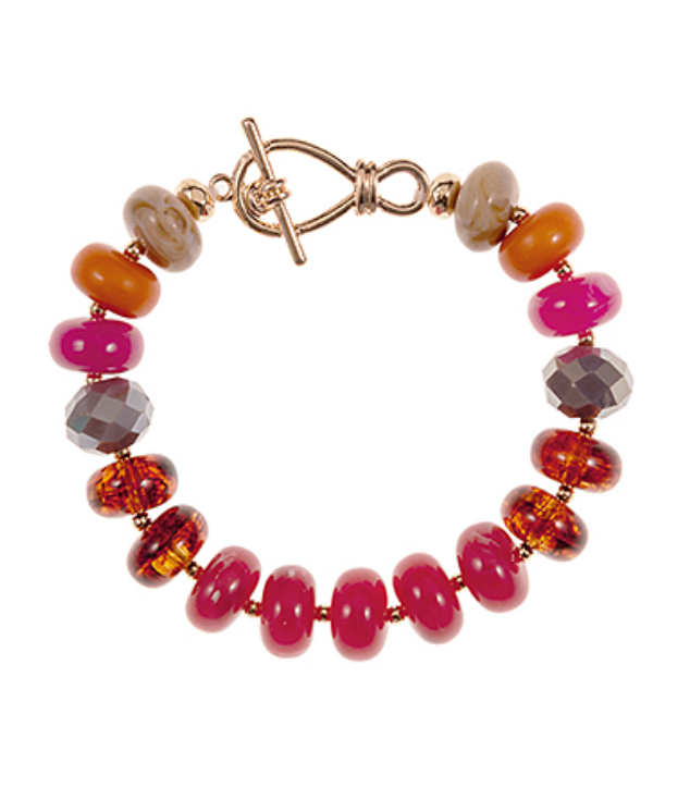 Glass Mix Shaped Beaded Bracelet