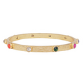 Crystal Station Bangle Bracelet
