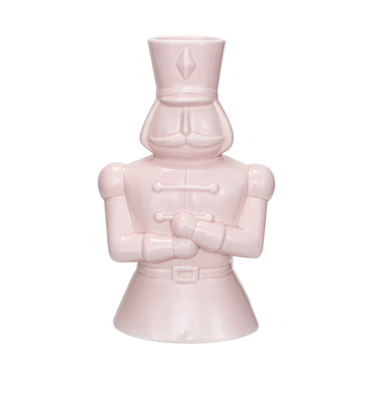 Pink Ceramic Soldier Vase