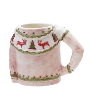 Stoneware Christmas Sweater Mugs