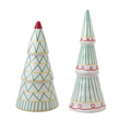 Ceramic Painted Christmas Trees