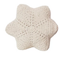 Cotton Crocheted Snowflake Shaped Pillow