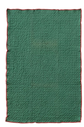 Cotton Waffle Weave Tea Towel with Colored Stitched Edge