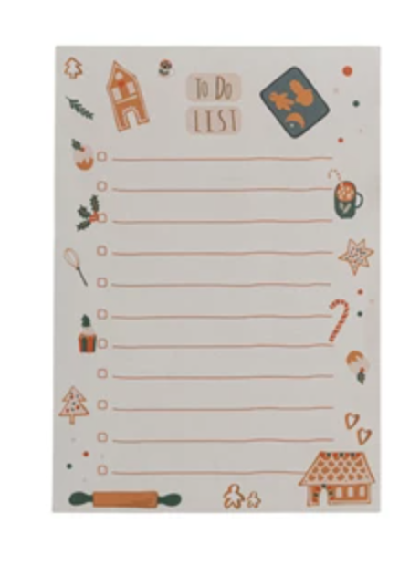 Holiday Pattern To-Do List Notepad
