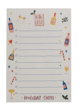 Holiday Pattern To-Do List Notepad