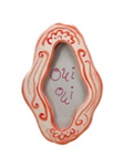 Hand-Painted Stoneware Mini Photo Frame Magnet