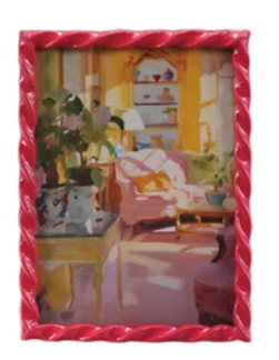 Framed Twisted/Bobbin/Ruffled Photo Frame