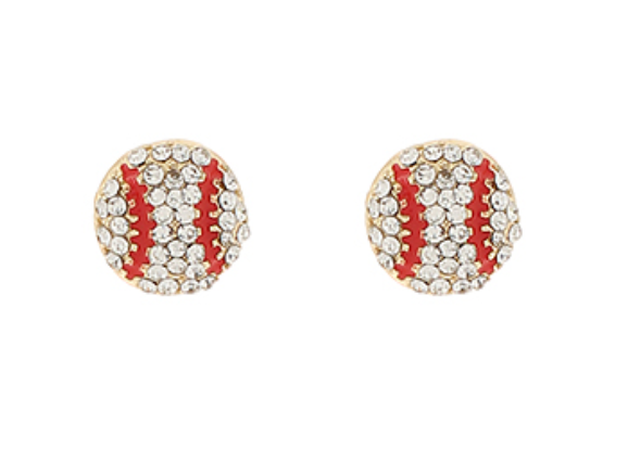 Crystal Sport Stud Earrings