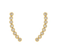 Round Bar Curved Earrings