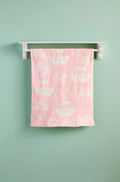 Pink Noah's Ark Chenille Blanket
