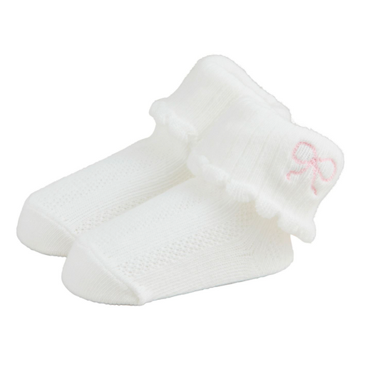 Bow Foldover Socks