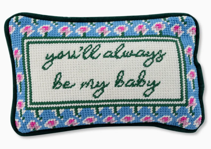 Be My Baby Mini Needlepoint Pillow