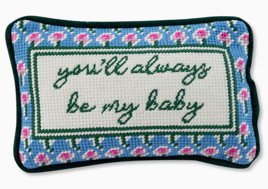 Be My Baby Mini Needlepoint Pillow