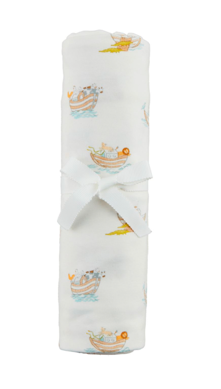 Noah's Ark Stretch Swaddle Blanket