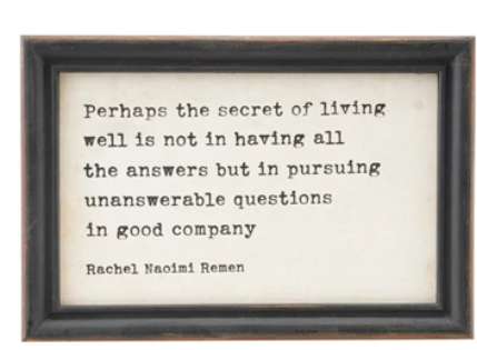 Wood Framed Wall Decor with Sayings