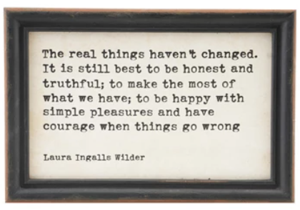 Wood Framed Wall Decor with Sayings